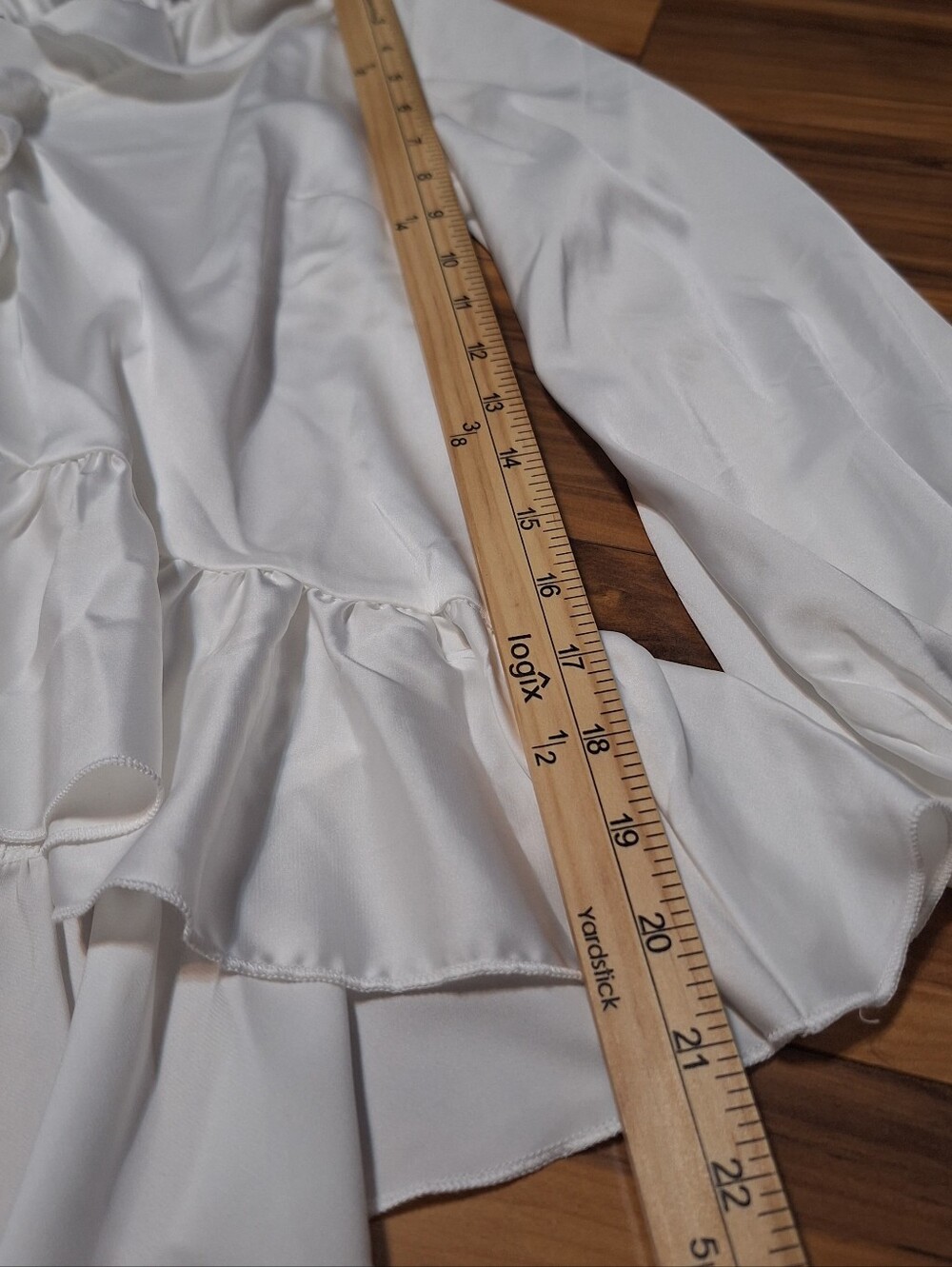 Boston Proper M Ruffle Blouse NWT Romantic Victorian Renfair Flare Sleeve Fairy - Picture 7 of 9